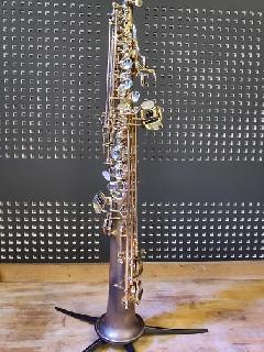 Saxophone soprano GB d�verni et patin� en 2016
